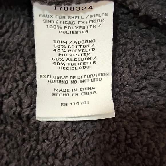 Boston Traders NWT Women's Black Faux Suede Sherpa Utility Trucker Jacket Sz XL - Picture 15 of 16